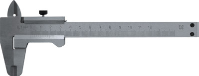 Штангенциркуль металлический 150 мм/0,1 мм ( кожаный чехол ) FIT 19828