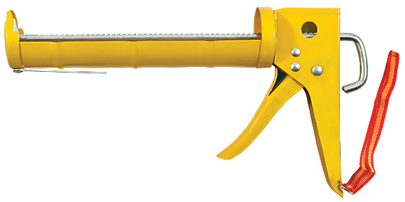 Пистолет для герметика 225 мм полукорпусной усиленный, зубчатый шток FIT 14230