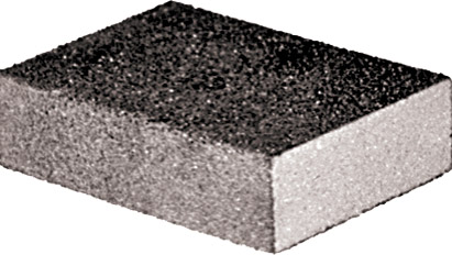 Губка шлифовальная алюминий-оксидная, 100х70х25 мм, средняя жесткость  Р 60/ Р 100 FIT 38367