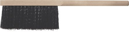 Щетка-сметка, искусств. щетина, деревянная ручка, 3-х рядная 350 мм KУРС 68030
