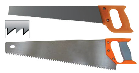 Ножовка по дереву "Ижевск", шаг 8 мм, пластиковая прорезиненная ручка 500 мм FIT 40648