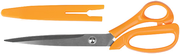 Ножницы малярные нержавеющие, пластиковые ручки, толщина лезвия 2,4 мм, 250 мм FIT 67335