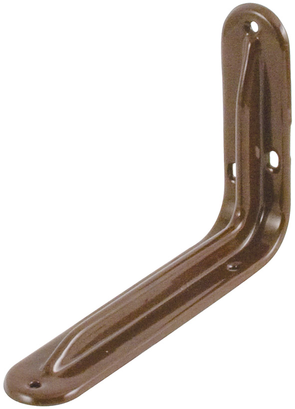 Уголок-кронштейн усиленный коричневый 200х300мм (1,0 мм) FIT 65973