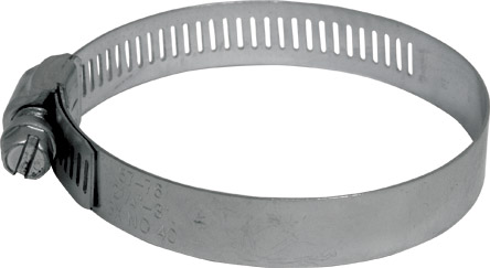 Хомут обжимной просечной (сталь) ширина  8 мм  5/8" (10-16 мм) FIT 64251