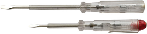 Отвертки индикаторные, белая ручка, 100 - 500 В, набор 2 шт. 140/190 мм FIT 56505