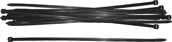 Хомуты нейлоновые, черные д/проводов 100 шт., 200x3,6 мм FIT 60393