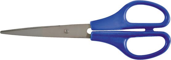 Ножницы бытовые нержавеющие, пластиковые ручки, толщина лезвия 1,4 мм, 170 мм KУРС 67326
