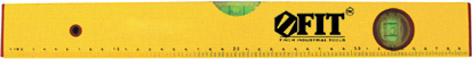 Уровень "Эконом", 2 глазка, желтый корпус, шкала 400 мм FIT 18004