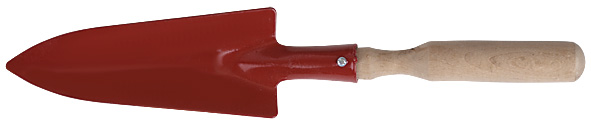 Совок посадочный с деревянной ручкой узкий FIT 76802