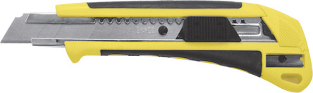 Нож технический 18 мм усиленный, кассета 3 лезвия FIT 10260