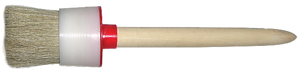 Кисть круглая, натуральная светлая щетина  №6 ( 30 мм) FIT 1304