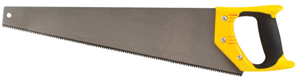 Ножовка по дереву, средний каленый зуб 7 ТPI, 2D заточка, пластиковая прорезиненная ручка 400 мм FIT 40316