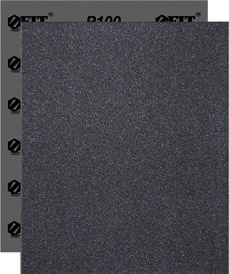 Шкурки наждачные водостойкие на латексной основе, силикон-карбидные, 230х280 мм, 10 шт. Р 100 FIT 38165