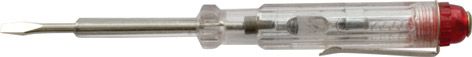 Отвертка индикаторная, белая ручка 100 - 500 В, 140 мм KУРС 56503