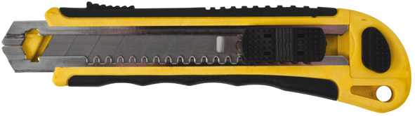 Нож технический 18 мм усиленный, кассета 3 лезвия, автозамена лезвия FIT 10261
