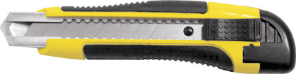 Нож технический 18 мм усиленный прорезиненный Профи FIT 10258