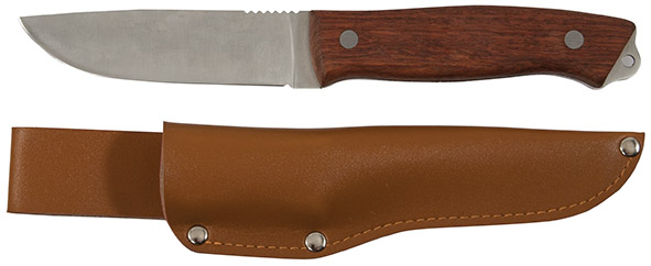 Нож туриста, нерж.сталь, деревянная ручка, лезвие 105 мм FIT 10730