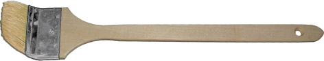Кисть радиаторная, натуральная светлая щетина, деревянная ручка 1,5" (38 мм) FIT 1214
