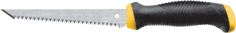 Ножовка для гипсокартона, каленый зуб, прорезиненная ручка 150 мм FIT 15377