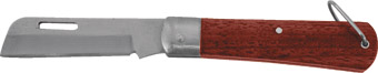 Нож электрика нержавеющий Профи, прямое лезвие FIT 10524