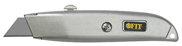 Нож для напольных покрытий серый, металлический корпус FIT 10340