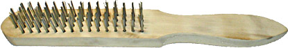 Корщетка с деревянной ручкой 4-х рядная FIT 38404