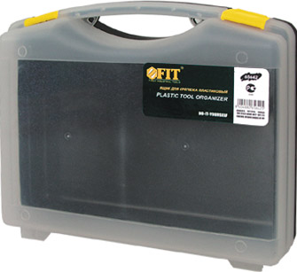 Ящик для крепежа (органайзер) прозрачный 10" (27 х 21 х 8 см) FIT 65642