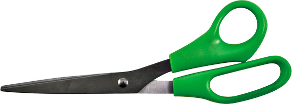 Ножницы бытовые нержавеющие, пластиковые ручки 210 мм FIT 67372