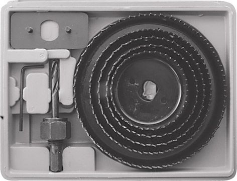 Пилы круговые набор 5 шт (64, 76, 89, 102, 127 мм) в кейсе KУРС 36738