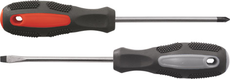 Отвертка "Мастер", CrV сталь, прорезиненная ручка 5х100 мм РН1 FIT 53774