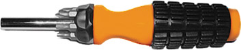 Отвертка 6 CrV бит, оранжевая ручка с антискользящей накладкой FIT 56240