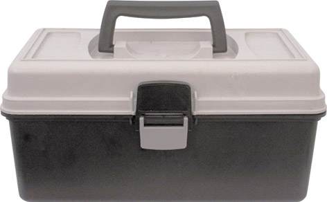 Ящик для инструмента пластиковый 13" (31,5 х 15 х 18 см) (серая крышка) FIT 65495