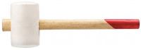 Киянка резиновая белая, деревянная ручка 70 мм ( 680 гр ) KУРС 45334